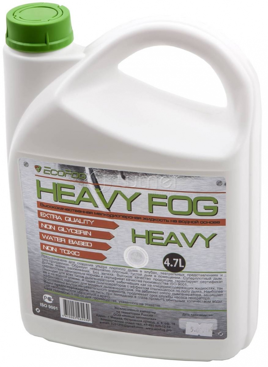 EcoFog EF-Heavy Жидкость для дым машин, ультра плотный дым, долгое время рассеивания