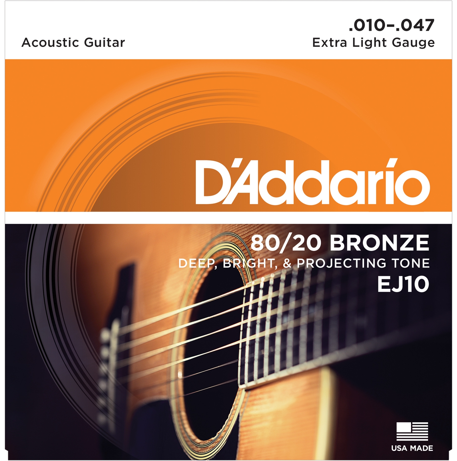 D'ADDARIO EJ10 Струны для акустической гитары