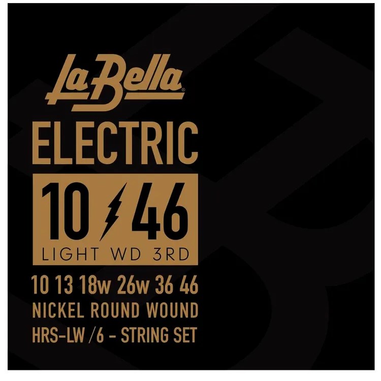 La Bella HRS-LW Hard Rockin Steel Комплект струн для электрогитары, никелированные, Light, 10-46