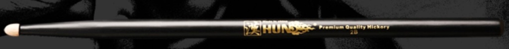 HUN 1010100203031 B&G 2B Барабанные палочки, орех гикори, чёрный