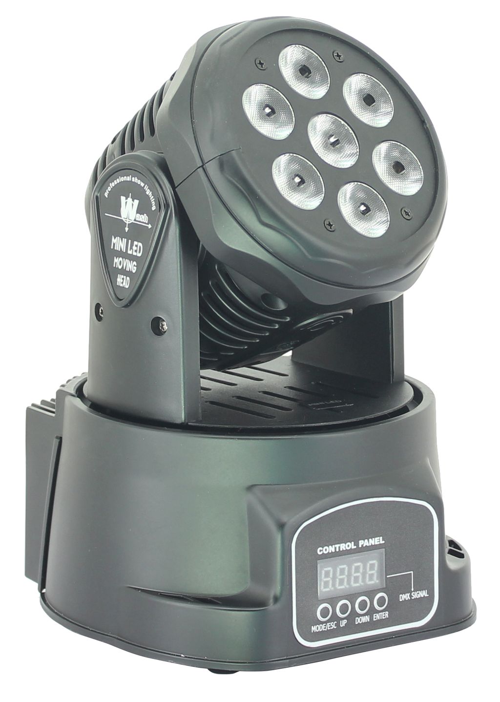 Nightsun SPB305 вращающаяся голова, WASH, 7 LED x 10W, DMX, авто, звук. актив. Master/ slave