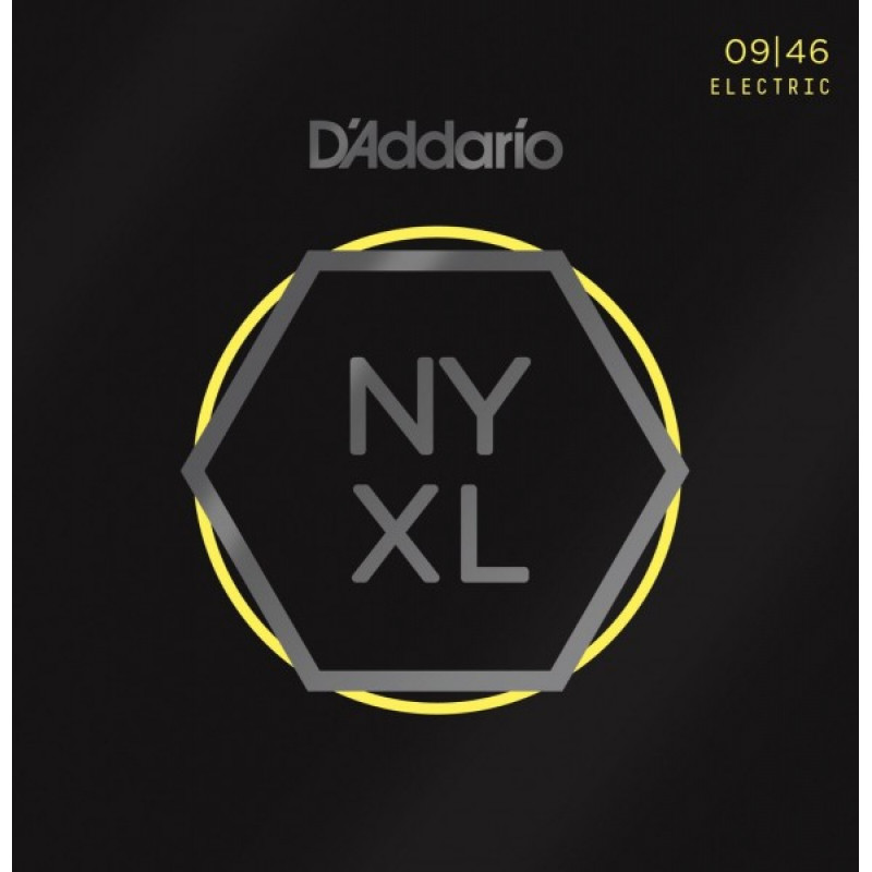 D'ADDARIO NYXL0946 струны для электрогитары, Super Light Top/Regular Bottom, 9-46