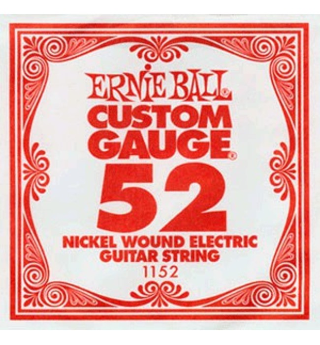 Ernie Ball 1152 струна для электро и акустических гитар. Сталь, кадибр .052