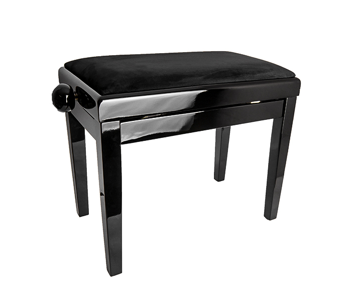 Rin HY-PJ018B-GLOSS-BLACK - банкетка, черный/черный, вельвет
