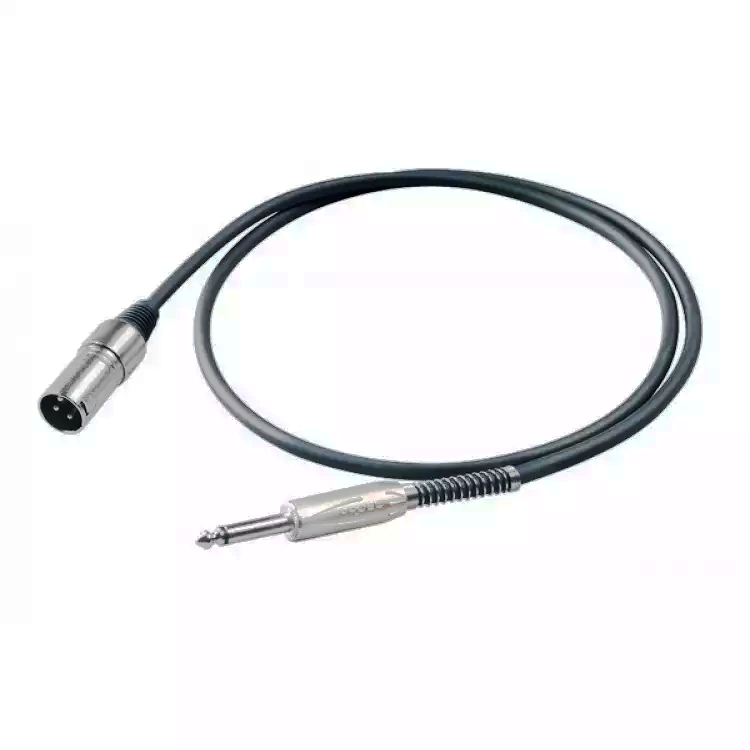 Proel BULK220LU3 Инструментальный кабель 6,3мм Jack - XLR папа, 3 м