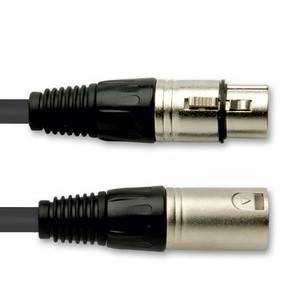 QUIK LOK MX775-5 готовый микрофонный кабель, 5 метров, разъемы XLR/F - XLR/M, цвет черный