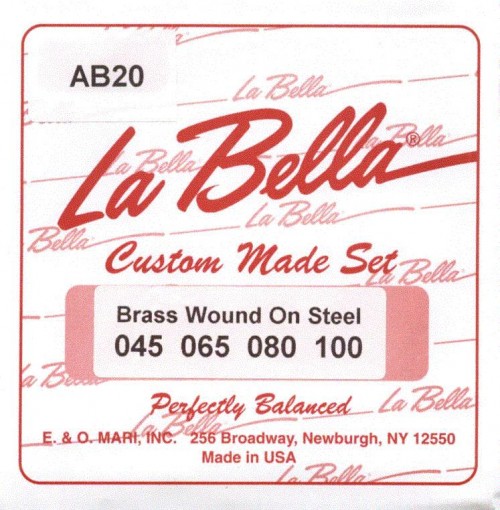 LaBella AB20 струны для акустич. баса Bronze 45-10