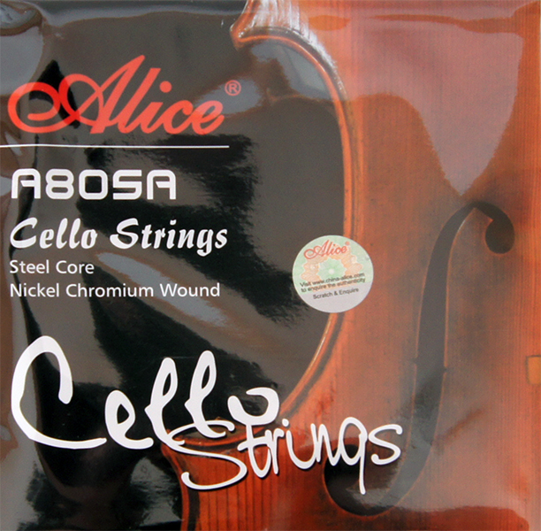 Alice A805A Комплект струн для виолончели, никель 