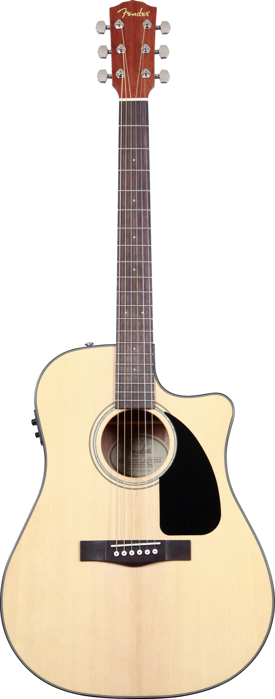 FENDER CD-60SCE NAT электроакустическая гитара