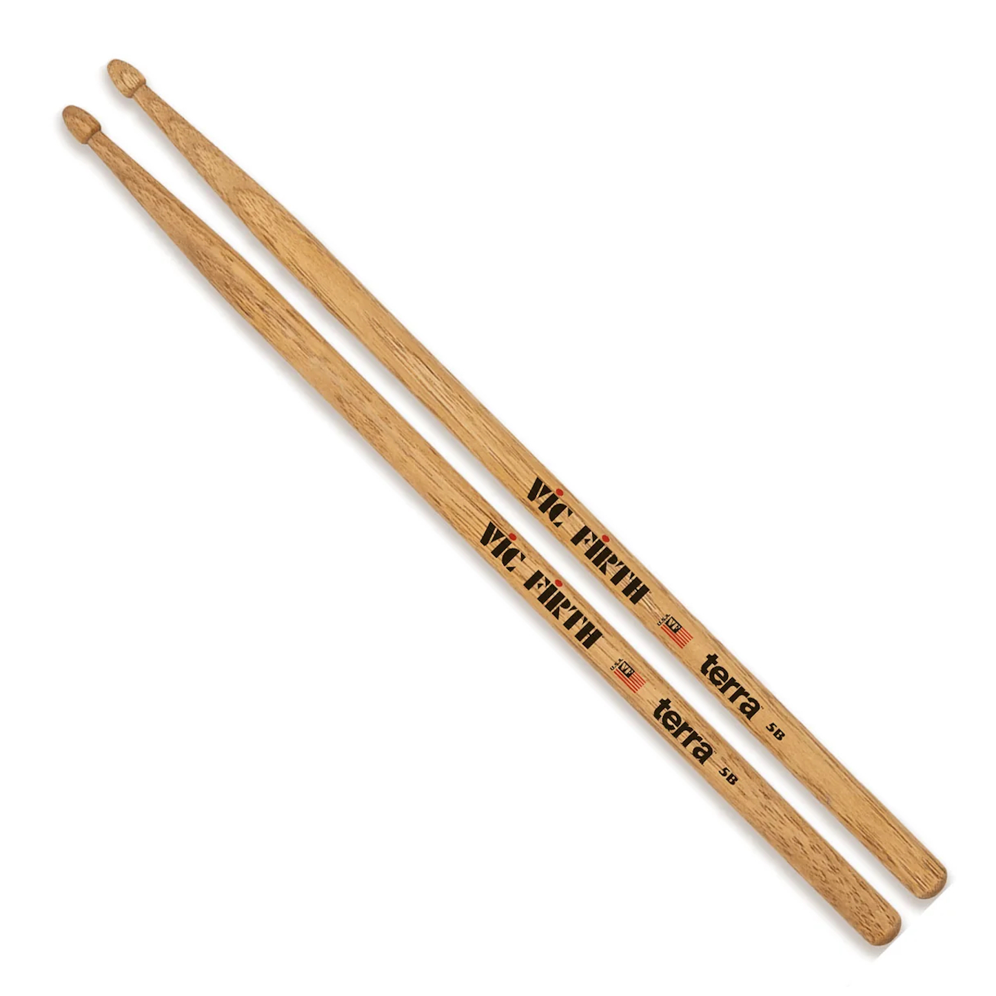 Vic Firth 5BT Terra - палки, орех, более ярко выраженный рисунок структуры дерева