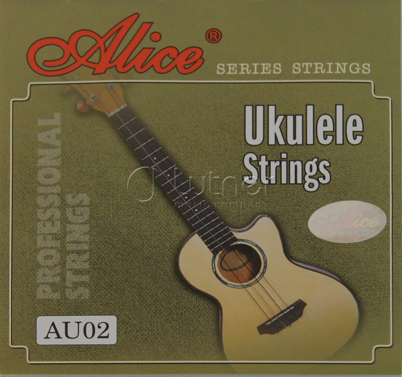 Alice AU02 Комплект струн для укулеле, черный нейлон