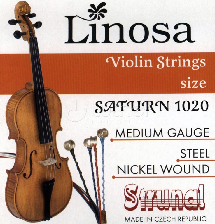 1020-4/4 Saturn Linosa Комплект струн для скрипки Strunal 