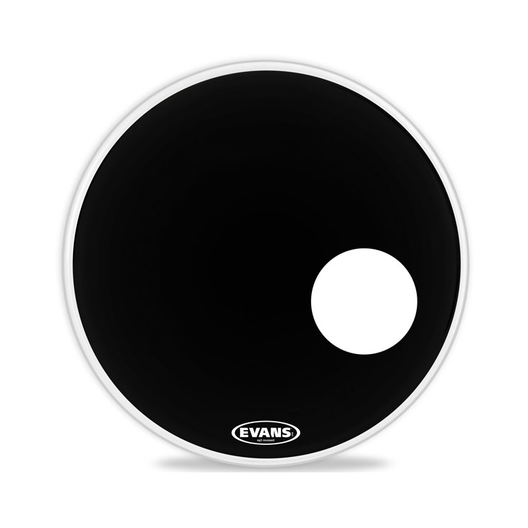 EVANS BD22RB - 22' EQ3 Resonant Black пластик для бас-барабана (отверстие) 
