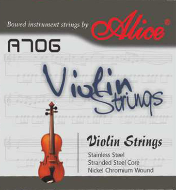 Alice A706 Комплект струн для скрипки сталь/никель