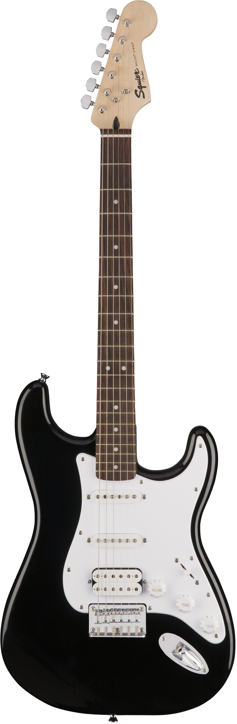 FENDER SQUIER Bullet Stratocaster HSS Hard Tail, Rosewood Fingerboard, Black Электрогитара 6 струн, 