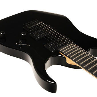 ROCKDALE Akira EX Reverse Black - электрогитара, суперстрат.Корпус - тополь. Гриф - клён. ROCKDALE Akira EX Reverse Black - электрогитара, суперстрат.Корпус - тополь. Гриф - клён.