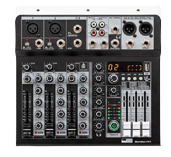 Echo Acoustic MicroStar 21FX Компактный микшерный пульт, 2xMic/Line In, +48V, 1xSt.line In, 2 AUX Ou