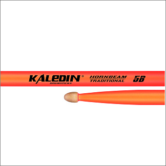 Kaledin Drumsticks 7KLHBOR5B 5B - барабанные палочки, граб, флуоресцентные оранжевые