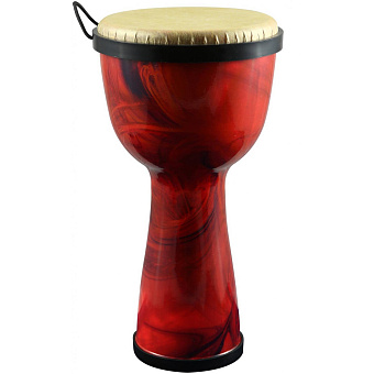 TERRIS DPC-10 CRIME - джембе, пластик, 10"(25см)-20"(50см), красный