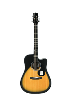 Klever KD-600S SB - гитара акустическая, дредноут (41"), цвет черный, санберст