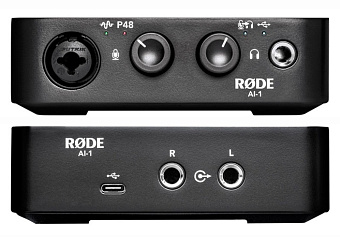 RODE AI-1 - одноканальный USB аудиоинтерфейс с комбо XLR/инструмент. входом
