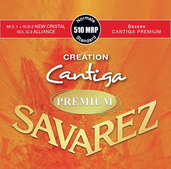 Savarez 510MRP Creation Cantiga Premium - струны для классической гитары, нейлон, нормальное натяжен