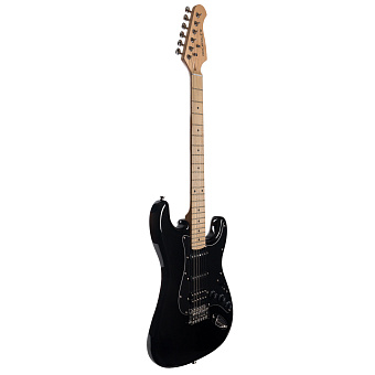 ROCKDALE Stars Plus HSS Maple Black Электрогитара, форма корпуса стратокастер, цвет черный.