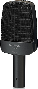 BEHRINGER B 906 - динамический микрофон с переключателем: НЧ фильтр, подъем ВЧ, линейная АЧХ