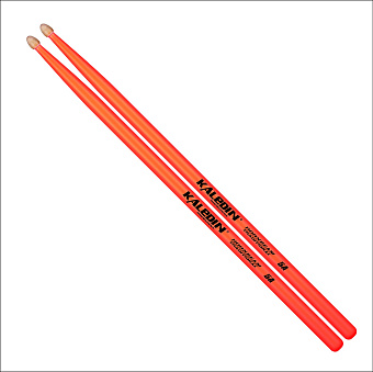 Kaledin Drumsticks 7KLHBOR5A 5A - барабанные палочки, граб, флуоресцентные оранжевые
