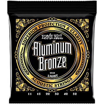 Ernie Ball 2568 Aluminum Bronze Light 11-52 - струны для акустической гитары