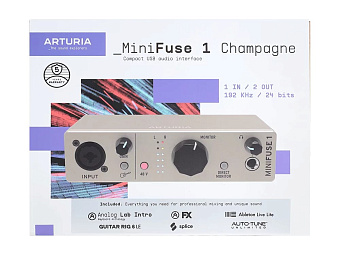 Arturia MiniFuse 1 Champagne - аудио интерфейс USB Arturia MiniFuse 1 Champagne - аудио интерфейс USB