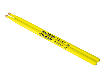 Kaledin Drumsticks 7KLHBYL5B Yellow 5B - барабанные палочки, граб, флуоресцентные желтые