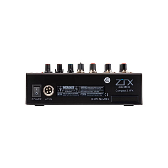 ZTX audio Compact 2.1Fx - микшерный пульт 2 моно, 1 стерео канал, MP3/DSP/BT