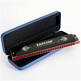 EASTTOP T2406 K - Губная гармоника тремоло, С, 24/24 отв., 48 язычков