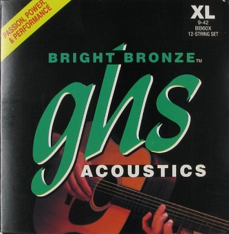 GHS BB60X - струны для 12-струнной гитары, бронза