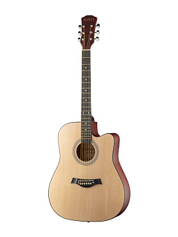 Fante FT-221-N Акустическая гитара, с вырезом 41", цвет натуральный