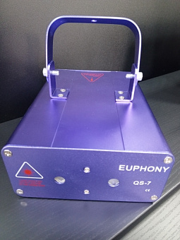 Euphony QS-7 - лазерный эффект, синие и красные точки, авто/sound режим 
