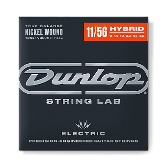 Dunlop DEN1156 Electric Nickel Performance+ струны для электрогитары никель 11-56