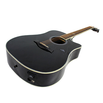 KEPMA D1CE Black - электроакустическая гитара, цвет черный