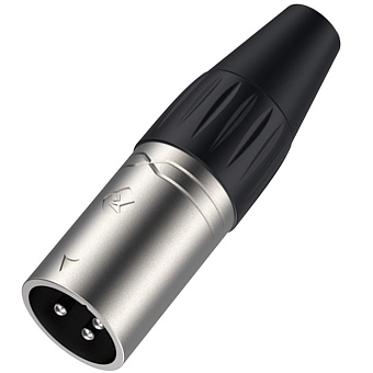 Roxtone RX3MP-NT Разъем cannon кабельный XLR(3) «папа», корпус металл, цвет серебро