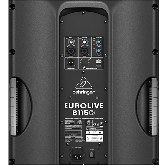 Behringer B115D - активная акустическая система, 500 Вт, 45 Гц - 20 кГц, 15"+1,35", усилитель класса