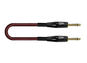 Leem FRS-3(RD/BK) - кабель инструментальный, красный/черный, 3м