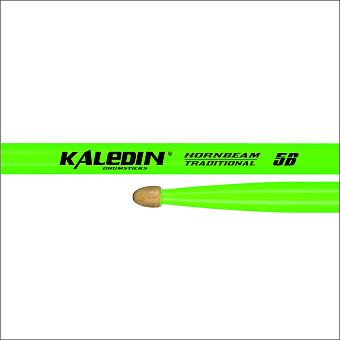 Kaledin Drumsticks 7KLHBGN5B 5B Барабанные палочки, граб, флуоресцентные ярко-зеленые