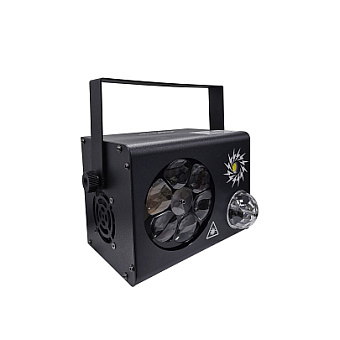 Led Star MA-E009A Эффект светодиодный 4 в 1: волшебный шар, гобо, стробоскоп, лазер красный/зеленый 