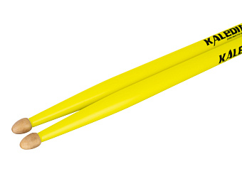 Kaledin Drumsticks 7KLHBYL5A Yellow 5A - барабанные палочки, граб, флуоресцентные желтые