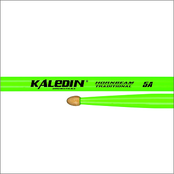 Kaledin Drumsticks 7KLHBGN5A 5A - барабанные палочки, граб, флуоресцентные ярко-зеленые