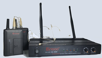 Enbao SG-922BP - радиосистема с двумя головными микрофонами, фиксированной частотой