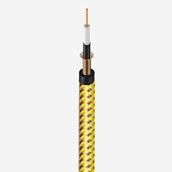 Roxtone MGJJ310/3 - инструментальный кабель , 2х6,3 мм моно Jack, цвет желто-коричневый, 3 м