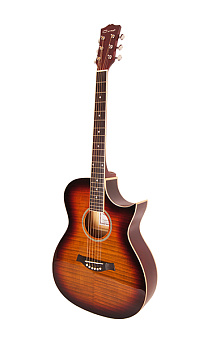Caraya F531-BS Акустическая гитара, с вырезом, санберст