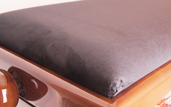Rin HY-PJ018B-GLOSS-WALNUT - банкетка, темный орех/черный Rin HY-PJ018B-GLOSS-WALNUT - банкетка, темный орех/черный